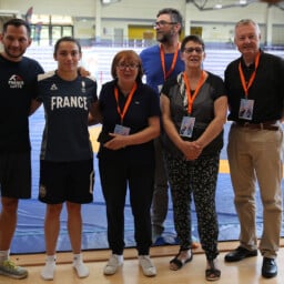 Lutteurs olympiques en préparation aux Jeux Olympiques de Paris 2024 à l'Artenium à Ceyrat